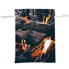 Wood Fire Camping Forest On Lightweight Drawstring Pouch (xl) by Bedest