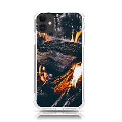 Wood Fire Camping Forest On Iphone 11 Tpu Uv Print Case by Bedest