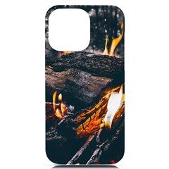 Wood Fire Camping Forest On Iphone 14 Pro Max Black Uv Print Case by Bedest