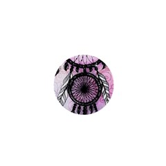 Dream Catcher Art Feathers Pink 1  Mini Magnets by Bedest