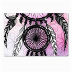 Dream Catcher Art Feathers Pink Postcard 4 x 6  (Pkg of 10) Front