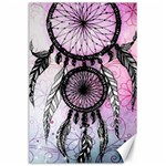 Dream Catcher Art Feathers Pink Canvas 24  x 36  23.35 x34.74  Canvas - 1