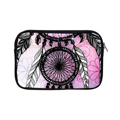 Dream Catcher Art Feathers Pink Apple Ipad Mini Zipper Cases by Bedest