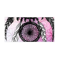 Dream Catcher Art Feathers Pink Yoga Headband by Bedest