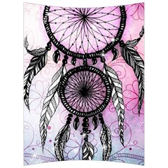 Dream Catcher Art Feathers Pink Back Support Cushion by Bedest