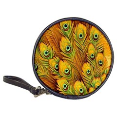 Peacock Feathers Green Yellow Classic 20-cd Wallets by Bedest