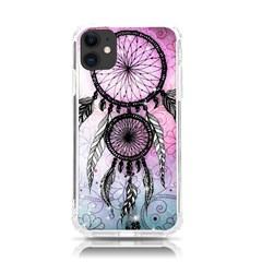 Dream Catcher Art Feathers Pink Iphone 11 Tpu Uv Print Case by Bedest