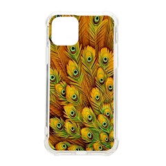 Peacock Feathers Green Yellow Iphone 11 Pro 5 8 Inch Tpu Uv Print Case by Bedest