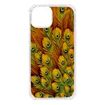 Peacock Feathers Green Yellow iPhone 14 TPU UV Print Case Front