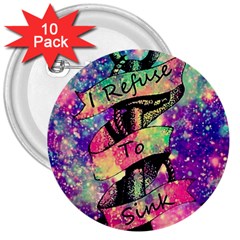 Anchor Purple Space 3  Buttons (10 Pack)  by Bedest