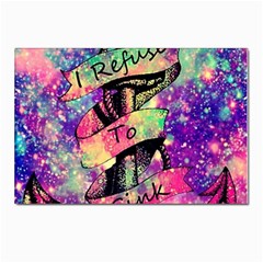 Anchor Purple Space Postcards 5  X 7  (pkg Of 10) by Bedest