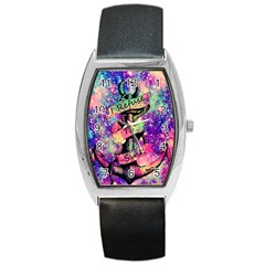 Anchor Purple Space Barrel Style Metal Watch by Bedest