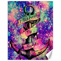 Anchor Purple Space Canvas 18  X 24  by Bedest