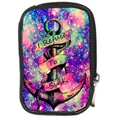 Anchor Purple Space Compact Camera Leather Case by Bedest