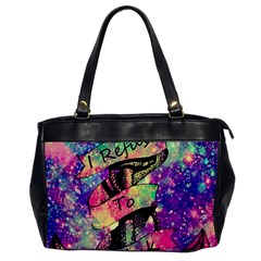 Anchor Purple Space Oversize Office Handbag by Bedest