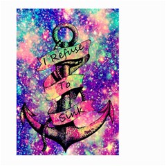 Anchor Purple Space Large Garden Flag (two Sides) by Bedest