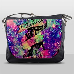 Anchor Purple Space Messenger Bag by Bedest