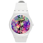 Anchor Purple Space Round Plastic Sport Watch (M) Front