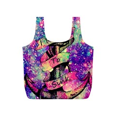 Anchor Purple Space Full Print Recycle Bag (s) by Bedest