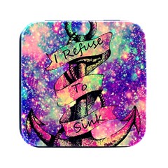 Anchor Purple Space Square Metal Box (black) by Bedest