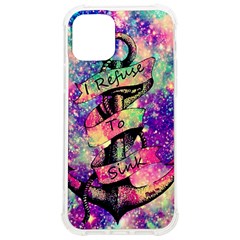 Anchor Purple Space Iphone 12/12 Pro Tpu Uv Print Case by Bedest