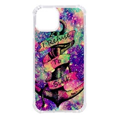 Anchor Purple Space Iphone 14 Tpu Uv Print Case