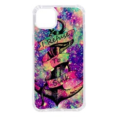 Anchor Purple Space Iphone 14 Plus Tpu Uv Print Case by Bedest