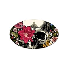 Skull Flowers American Native Dream Catcher Legend Sticker Oval (100 Pack) by Bedest