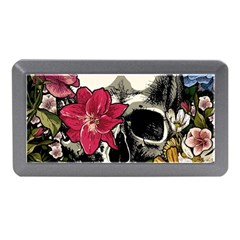 Skull Flowers American Native Dream Catcher Legend Memory Card Reader (mini) by Bedest