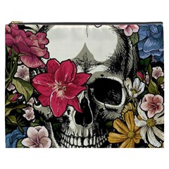 Skull Flowers American Native Dream Catcher Legend Cosmetic Bag (xxxl) by Bedest