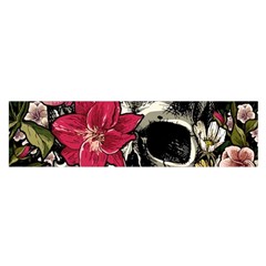 Skull Flowers American Native Dream Catcher Legend Oblong Satin Scarf (16  X 60 ) by Bedest