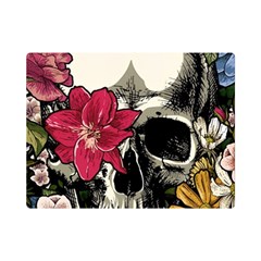 Skull Flowers American Native Dream Catcher Legend Premium Plush Fleece Blanket (mini) by Bedest