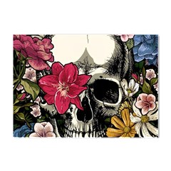 Skull Flowers American Native Dream Catcher Legend Crystal Sticker (a4) by Bedest