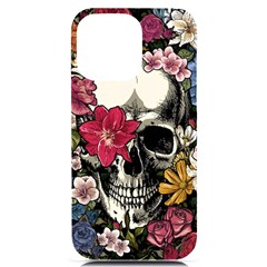 Skull Flowers American Native Dream Catcher Legend Iphone 14 Pro Max Black Uv Print Case by Bedest