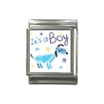 It s a boy Italian Charm (13mm) Front