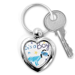 It s A Boy Key Chain (heart)