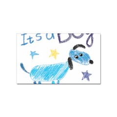 It s A Boy Sticker Rectangular (10 Pack) by morgunovaart