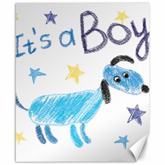 It s A Boy Canvas 8  X 10 