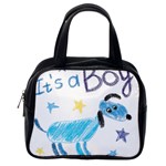 It s a boy Classic Handbag (Two Sides) Back