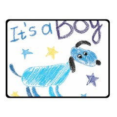 It s a boy Two Sides Fleece Blanket (Small)