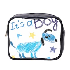 It s A Boy Mini Toiletries Bag (two Sides) by morgunovaart