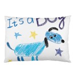 It s a boy Pillow Case (Two Sides) Back