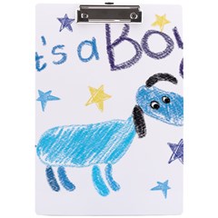 It s A Boy A4 Acrylic Clipboard by morgunovaart