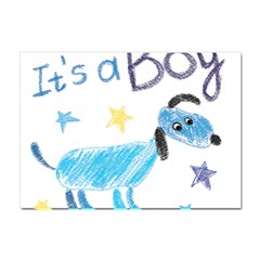 It s A Boy Crystal Sticker (a4) by morgunovaart