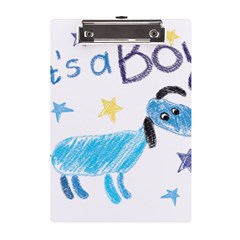 It s A Boy A5 Acrylic Clipboard by morgunovaart