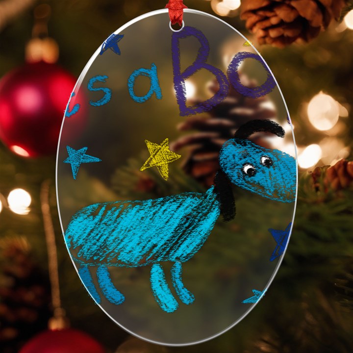 It s a boy UV Print Acrylic Ornament Oval