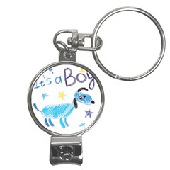 It s A Boy Nail Clippers Key Chain by morgunovaart