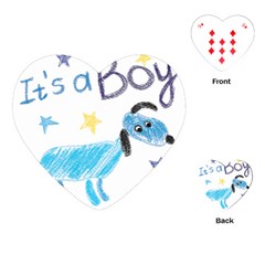 It s A Boy Playing Cards Single Design (heart)