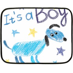 It s A Boy Two Sides Fleece Blanket (mini) by morgunovaart