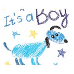 It s A Boy Premium Plush Fleece Blanket (medium)